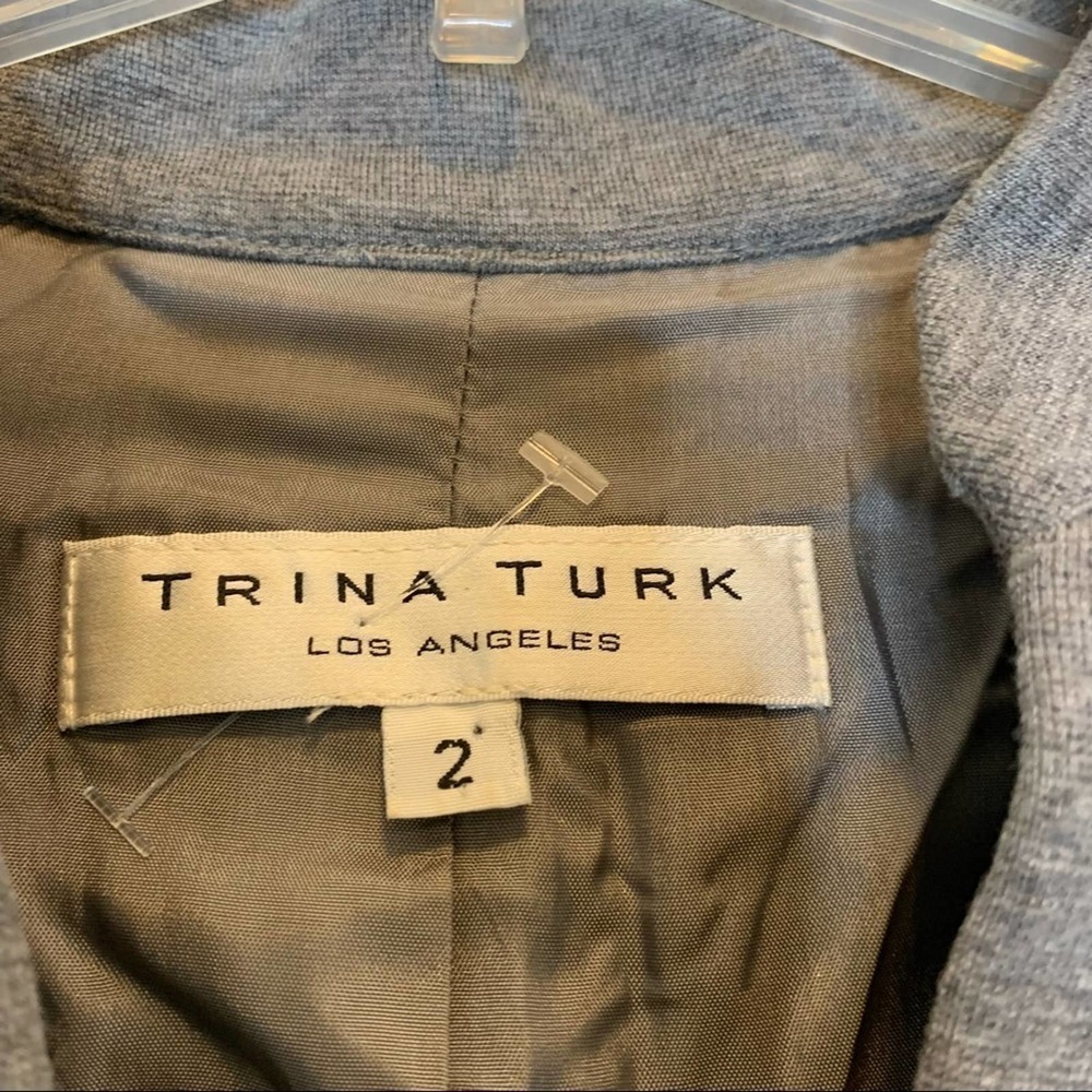 Trina Turk Gray Knit Dress EUC - Picture 3 of 10